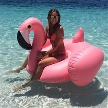 Load image into Gallery viewer, Giant Inflatable Pink Flamingo Pool Float Ride-On Unicorn Swimming Ring For Adult Children Water Holiday Party Toys boia Piscina