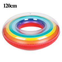 Load image into Gallery viewer, 60/70/80/90/120cm Giant Rainbow Watermelon Swimming Ring For Adult Children 2018 Summer Inflatable Pool Float Water Toys Piscina